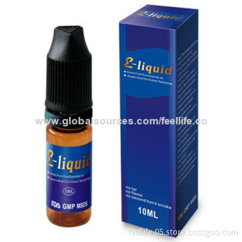 Feellife Pure and High-quality E Liquid, OEM Orders Welcomed with FDA, MSDS, GMP Marks